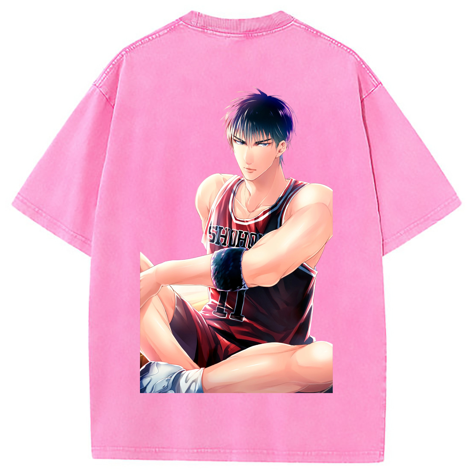 （画像用） SLAM DUNK／スラムダンク 綿100% ヴィンテージ風 半袖Tシャツ（背面プリント）